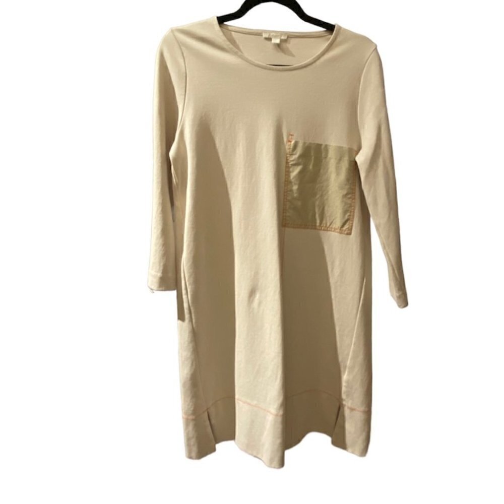 Cos Tunic Dress Contrasting Pocket Cream cotton Size XS - Picture 2 of 13